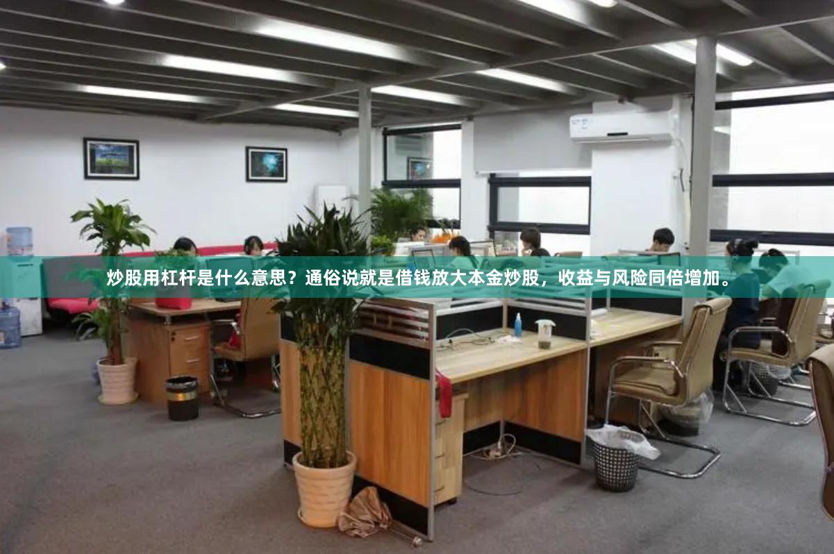 炒股用杠杆是什么意思？通俗说就是借钱放大本金炒股，收益与风险同倍增加。